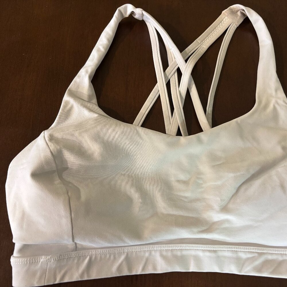 Lululemon White Sports Bra Size 6